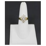 18K Gold Filled Cocktail Ring