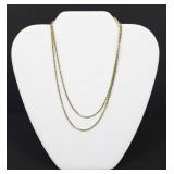 14K Gold 30" 1.655mm Necklace