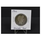 1906 Silver Barber Half Dollar