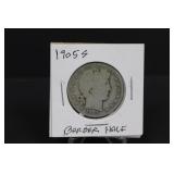 1905S Silver Barber Half Dollar