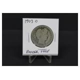 1903 O Silver Barber Half Dollar
