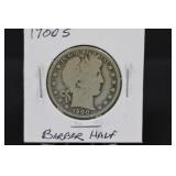 1900S Silver Barber Half Dollar