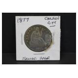 1877 Carson City Silver Seated Half Dollar