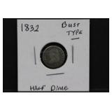 1832 Bust Type Half Dime