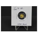 1/100oz .9999 Fine Gold Piece