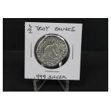 1/2 Troy oz. .9999 Fine Silver Piece