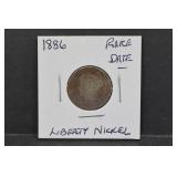 1886 Liberty V Nickel