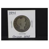 1894 Silver Barber Half Dollar