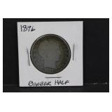 1896 Silver Barber Half Dollar