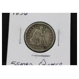 1856 Silver Seated Quarter