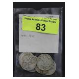 1941 Silver Walking Liberty Half Dollars