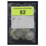 1942 Silver Half Dollars