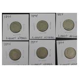 1894 Liberty Head V Nickels