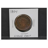 1854 Large Cent