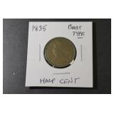 1835 Bust Type Half Cent