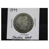 1899 Silver Barber Half Dollar