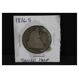 1876S Silver Seated Half Dollar