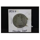 1875S Silver Seated Half Dollar