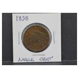 1838 Large Cent