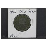 1837 Hard Times Token