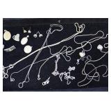 2 oz. Sterling Chains, Earrings & Pieces