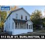 BURLINGTON, IA REAL ESTATE AUCTION -513 ELM ST