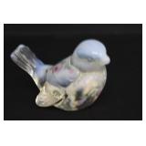 Signed Fenton Hand Painted Bird