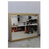 Beautiful Gold 58" x 47" Beveled Wall Mirror