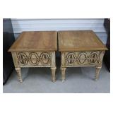 Broyhill Oak End Tables