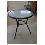 28" x 28" Glass Patio Table