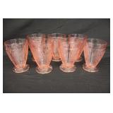 Pink Depression Glass "Cherry Blosom"