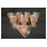 Pink Depression Glass "Cherry Blosom"