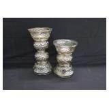 Fancy Glass Candlesticks