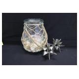 Seashell Jar & Candlesticks