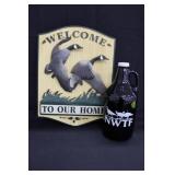 Goose Welcome Sign by Big Sky Carvers