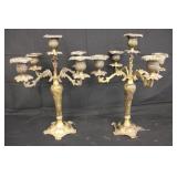 Brass Candelabra Set