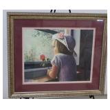 Waiting for Daddy by Laurie Snow Hein Framed Print