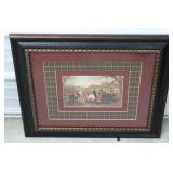 Equestrian Fox Hunting Scene Print