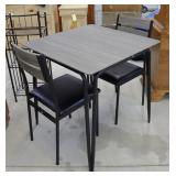29"x29" Small Table with 2 Padded Chairs