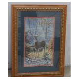 Whitetail and Chickadee by Rick Kelley