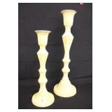 Set of Modern Metal Candle Holders