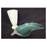 Pottery Vase & Pepper Dish