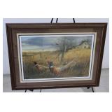 Pheasants in Abandoned Field by James Hautman