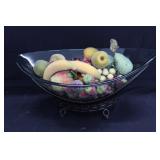 23" Glass Centerpiece/Fruit Bowl