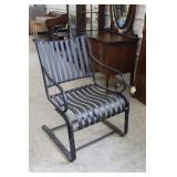 Metal Strap Garden Patio Lounge Chair