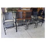 Metal Strap Garden Patio Chairs