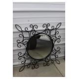 23" Decorative Metal Mirror