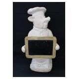 16" Plaster Chef Pig Sign Board