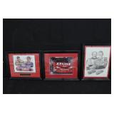 Dale Earnhardt Jr. & Sr. Framed Pictures