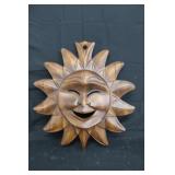 18" Carved Sun Face